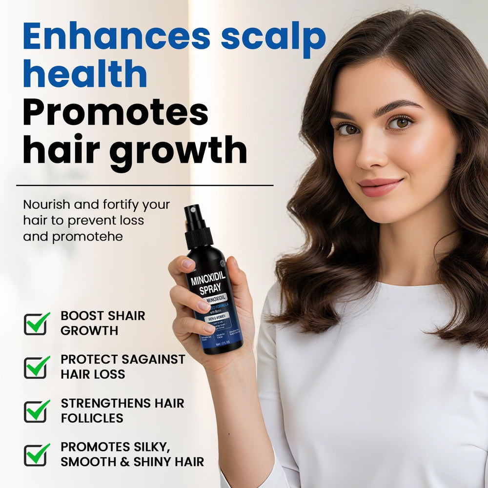 YKDYLINH Minoxidil Spray: emballage élégant et identifiable sur l’étagère.