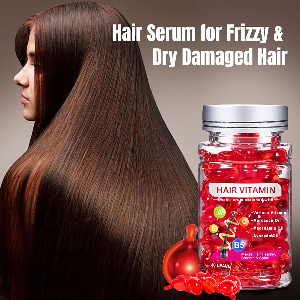 YKJHCSL PodaFu capsules cheveux : huile nourrissante pratique pour lissage léger.