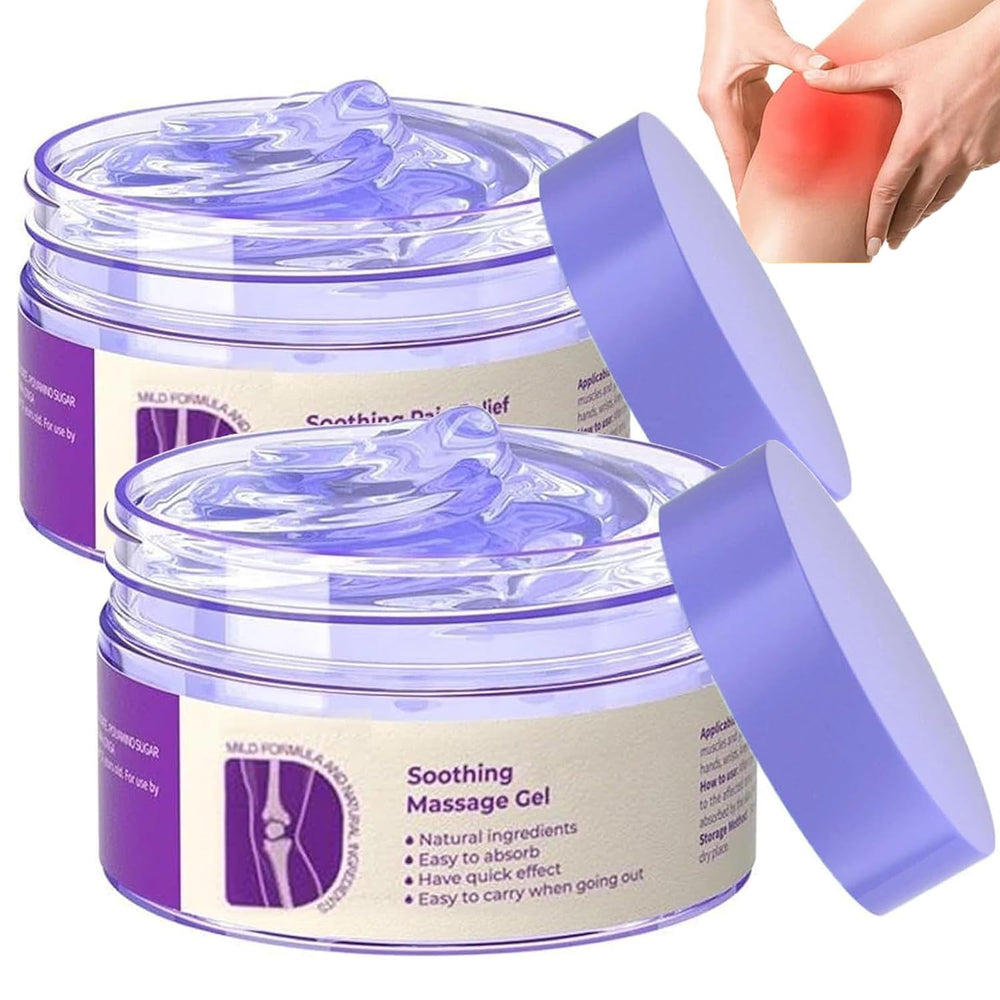 Gel Ylahdent apaisant pour genoux, massage rafraîchissant et absorption rapide.