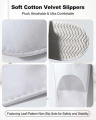 Texture coton douce des chaussons YLAOSIOA pour le confort