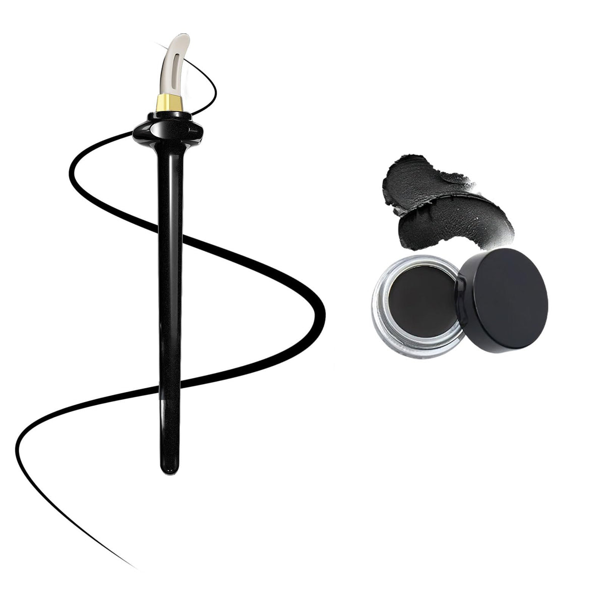 Ensemble d'outils pour le trait des yeux en silicone Ylapagne, tracé précis et durable.