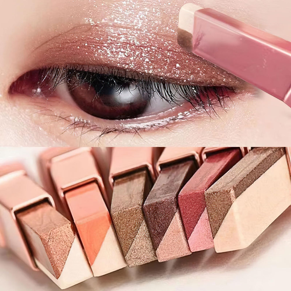 Ylapagne ombre-stick gradient bicolore rose et or pour un regard lumineux