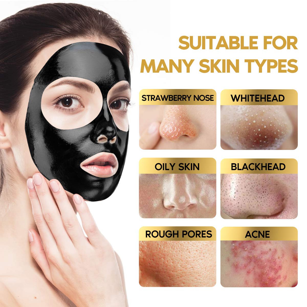 YLNALO brosse-applicateur masque-visage facilite l'application homogène