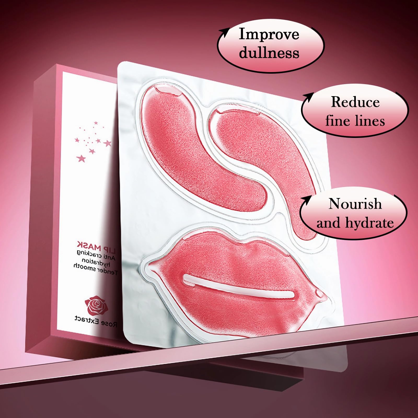Coffret cadeau YMEYFAN rose pour soin visages