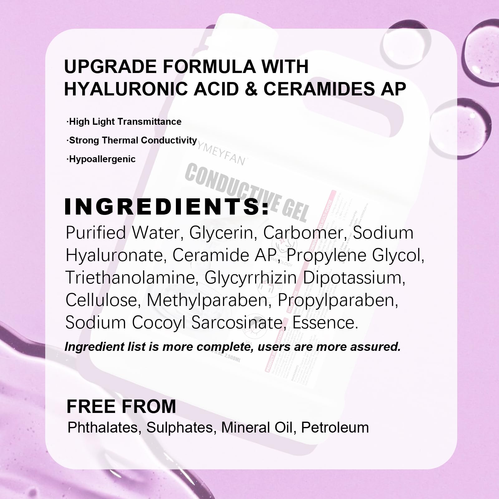 YMEYFAN ceramide AP protège la barrière cutanée et apaise la peau.
