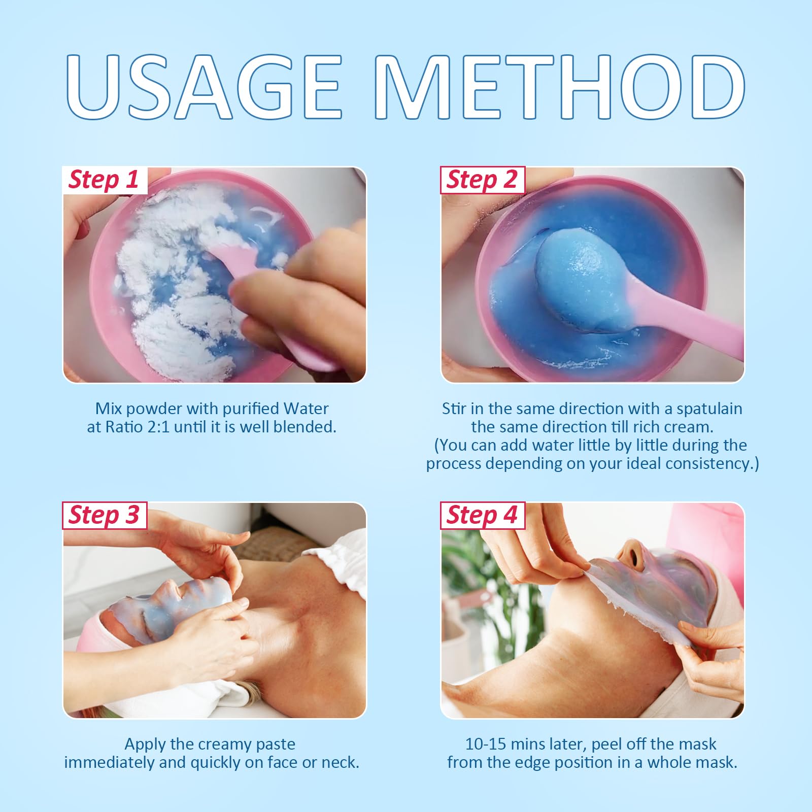 Masque YMEYFAN sans parabènes, adapté à tous types de peau.