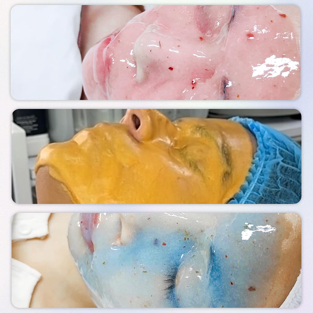 Spa maison avec le masque gelé YMEYFAN, soin polyvalent pour peau et corps.