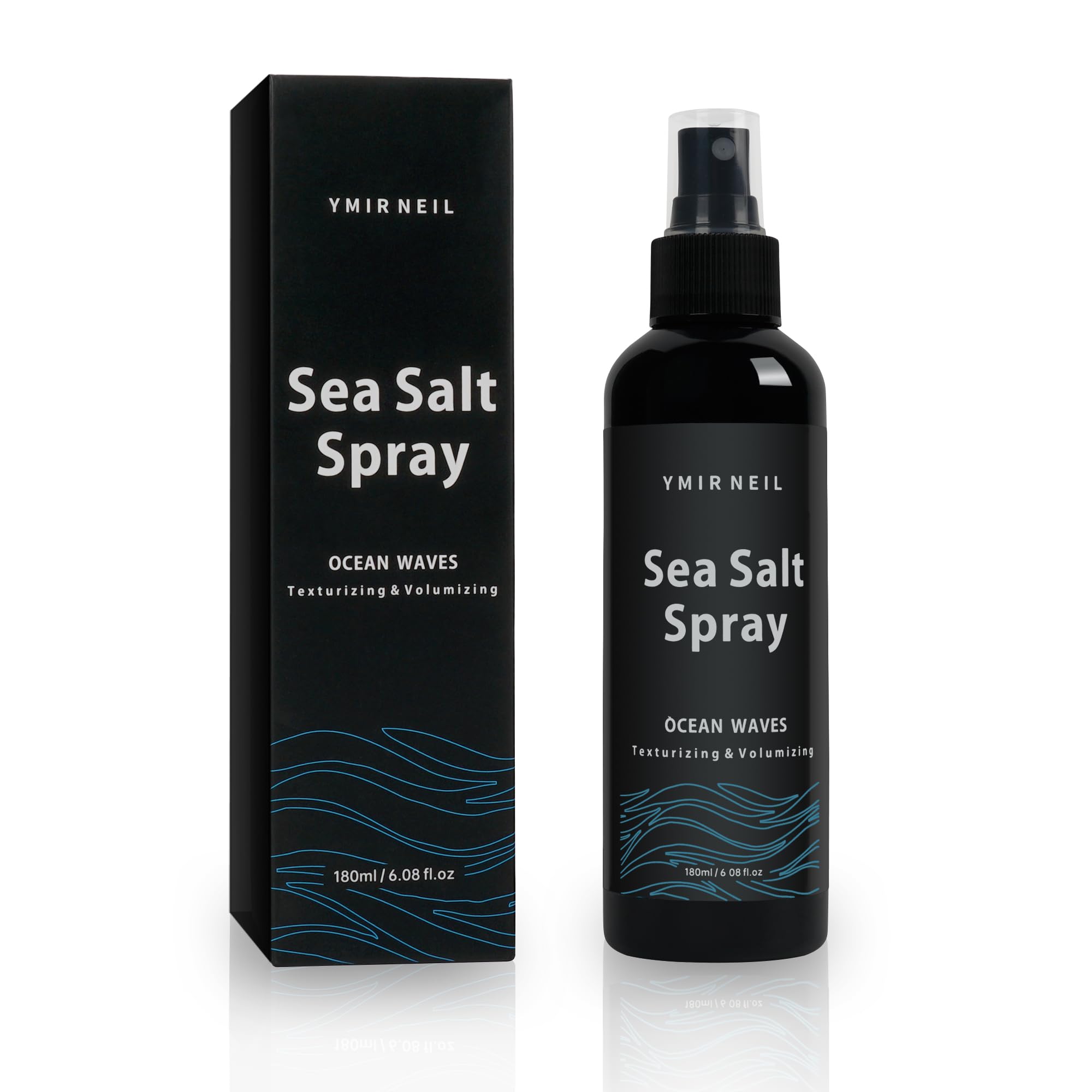 YMIR NEIL brume au sel marin – bouteille élégante pour texture naturelle des cheveux.