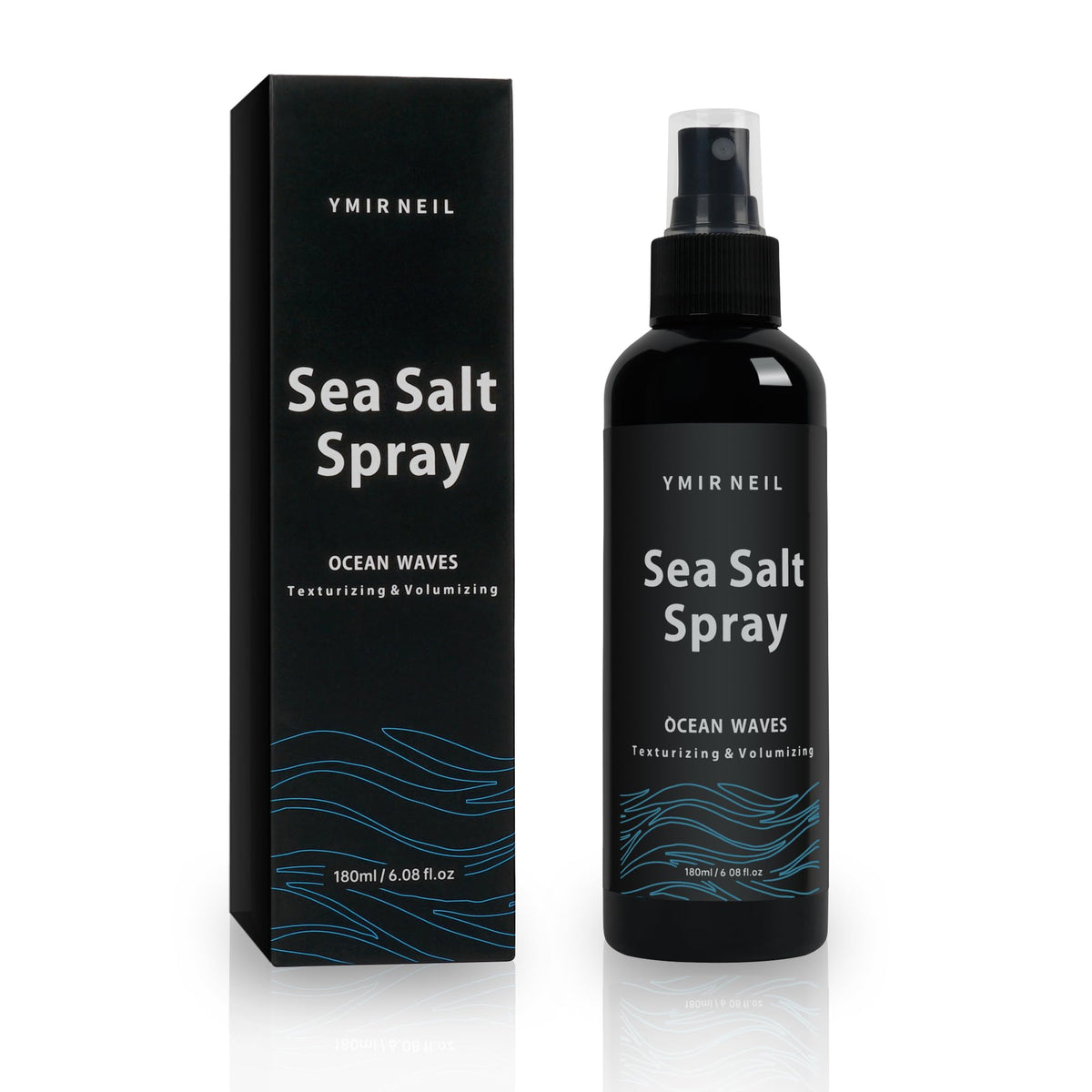 YMIR NEIL brume au sel marin – bouteille élégante pour texture naturelle des cheveux.
