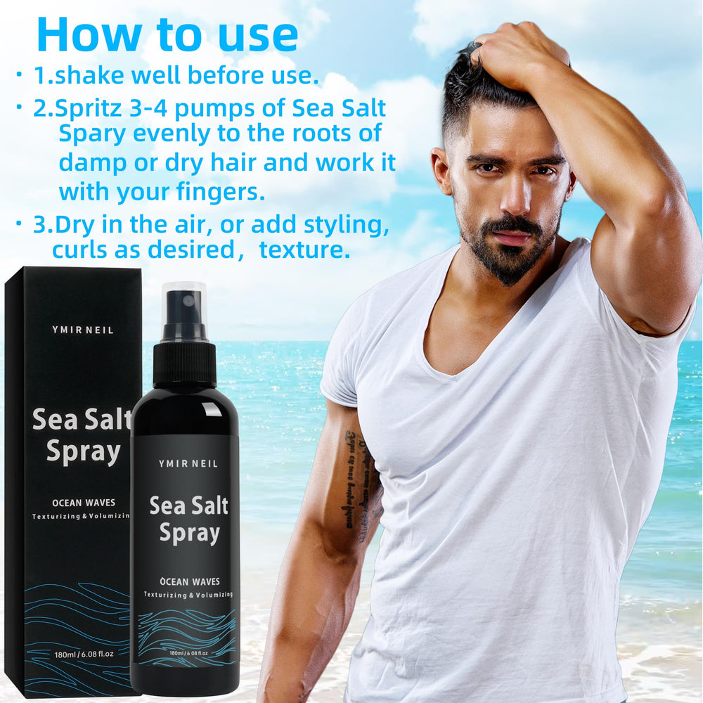 YMIR NEIL brume au sel marin – formule hydratante pour cheveux sains.