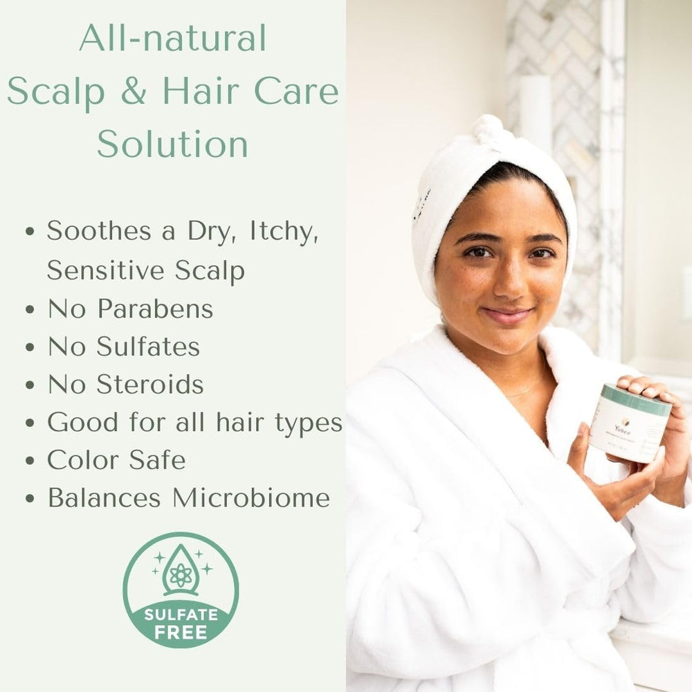 Yobee Application massage : étape relaxante pour revitaliser le cuir chevelu.