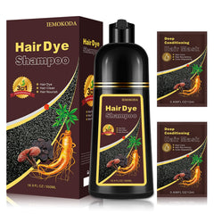 Shampoing colorant Yocisku vin rouge: bouteille prête à colorer et nourrir les cheveux.