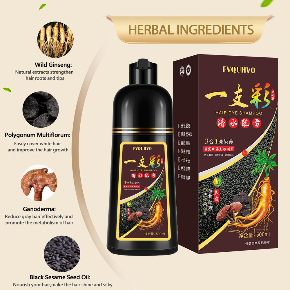 Yocisku Silver Gray Hair Dye Shampoo foam lather covering gray roots