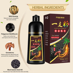 Yocisku Silver Gray Hair Dye Shampoo foam lather covering gray roots
