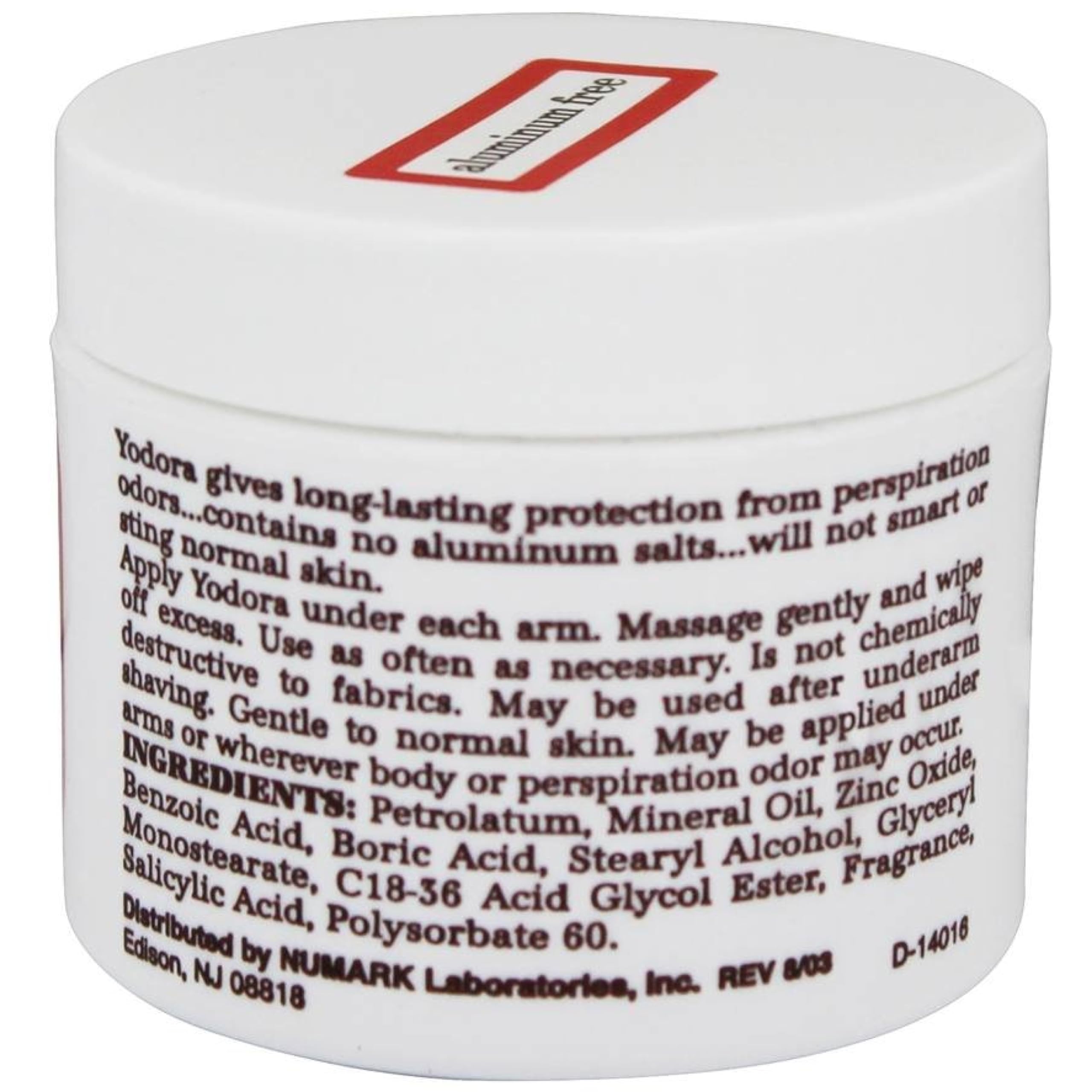 Yodora Crème Déodorant sans aluminium – texture non grasse et respectueuse de la peau.
