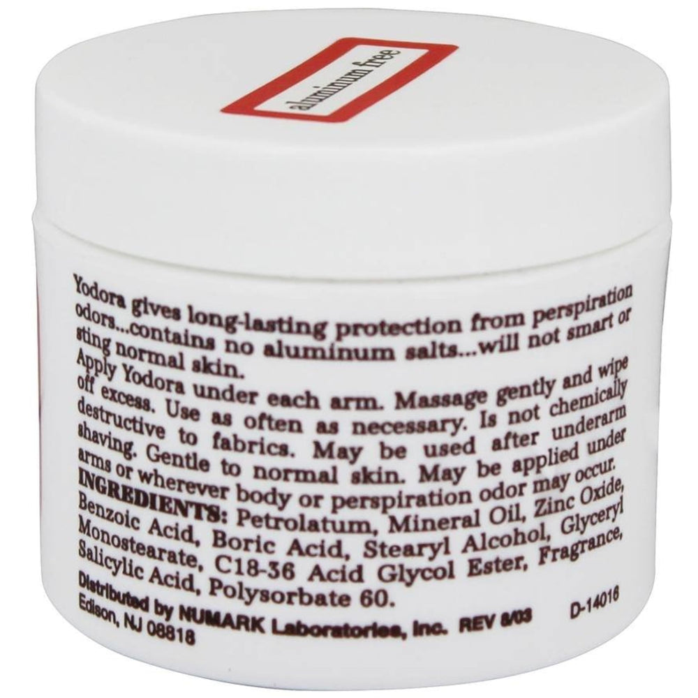 Yodora Crème Déodorant sans aluminium – texture non grasse et respectueuse de la peau.