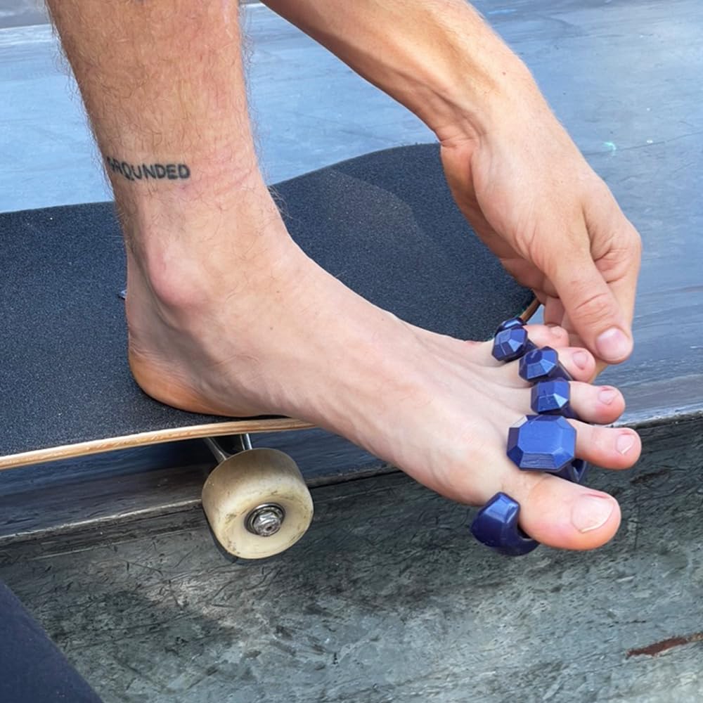 YogaToes Gems pour hommes, emballage élégant prêt à l'emploi pour la récupération.
