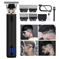 Tondeuse Yogingo pour cheveux homme avec affichage LCD, coupe précise et pratique.