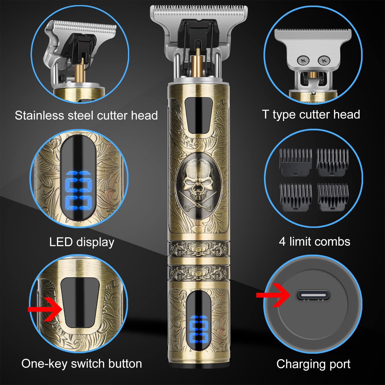 Guides de 1,5 à 4 mm inclus dans le kit YOGINGO pour varier les styles.