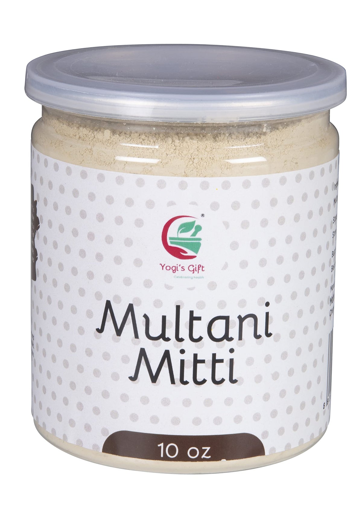 Poudre Multani Mitti de Yogi’s Gift pour nettoyer et lisser la peau du visage.