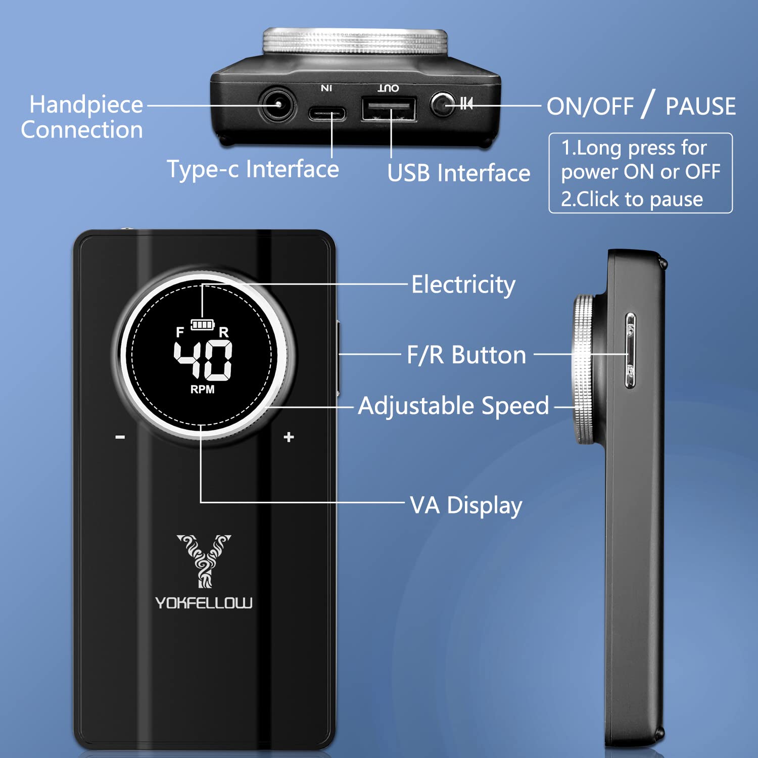 YOKE FELLOW étui-rangement pratique protège la machine et les accessoires