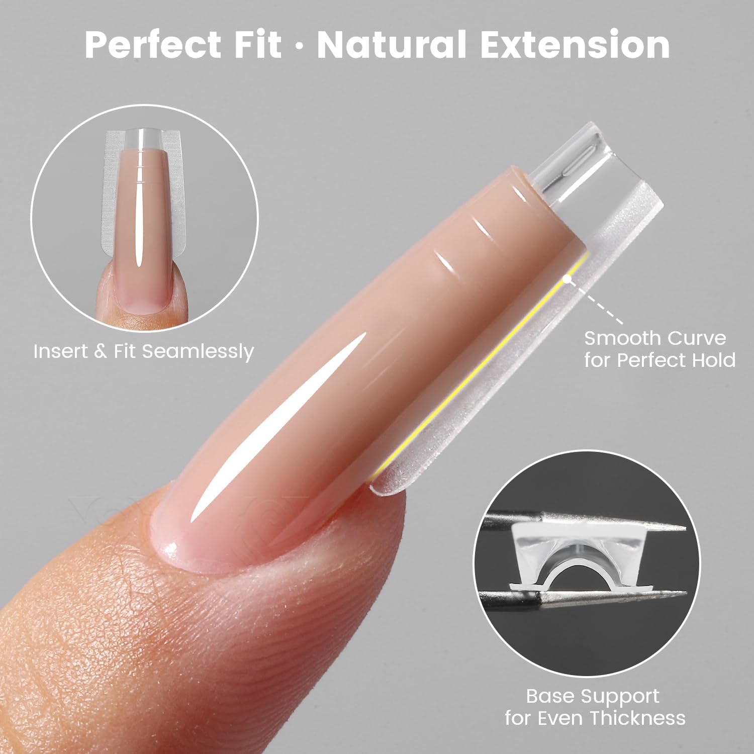 Formes d’ongles Yokefellow en 15 tailles pour un ajustement précis.