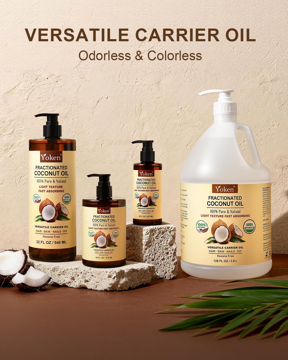 Soin capillaire Yoken, cheveux plus souples et brillance naturelle.