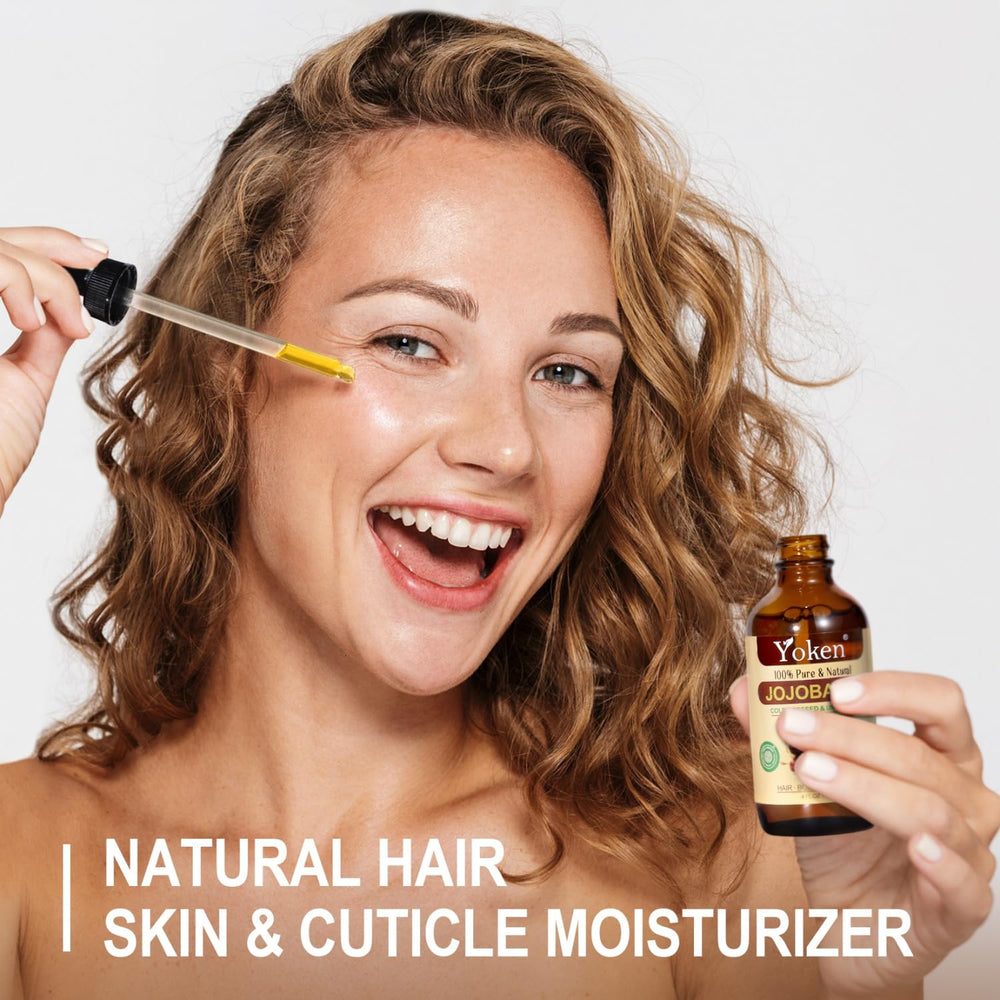 Yoken huile jojoba – brillance légère cheveux sans lourdeur