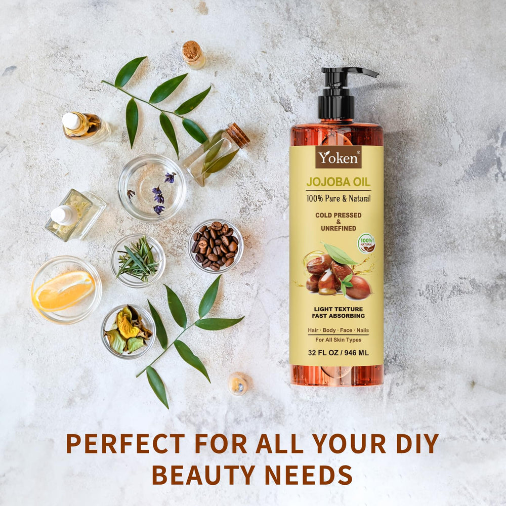 Hydratation des ongles et cuticules avec l’huile Yoken jojoba clairement nourrissante.