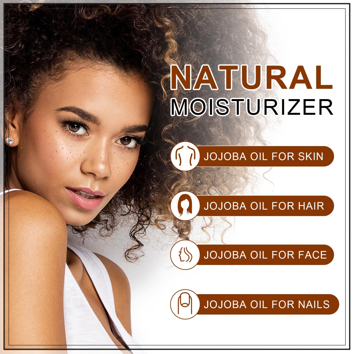 Application rapide sur le visage avec Yoken huile jojoba pure.