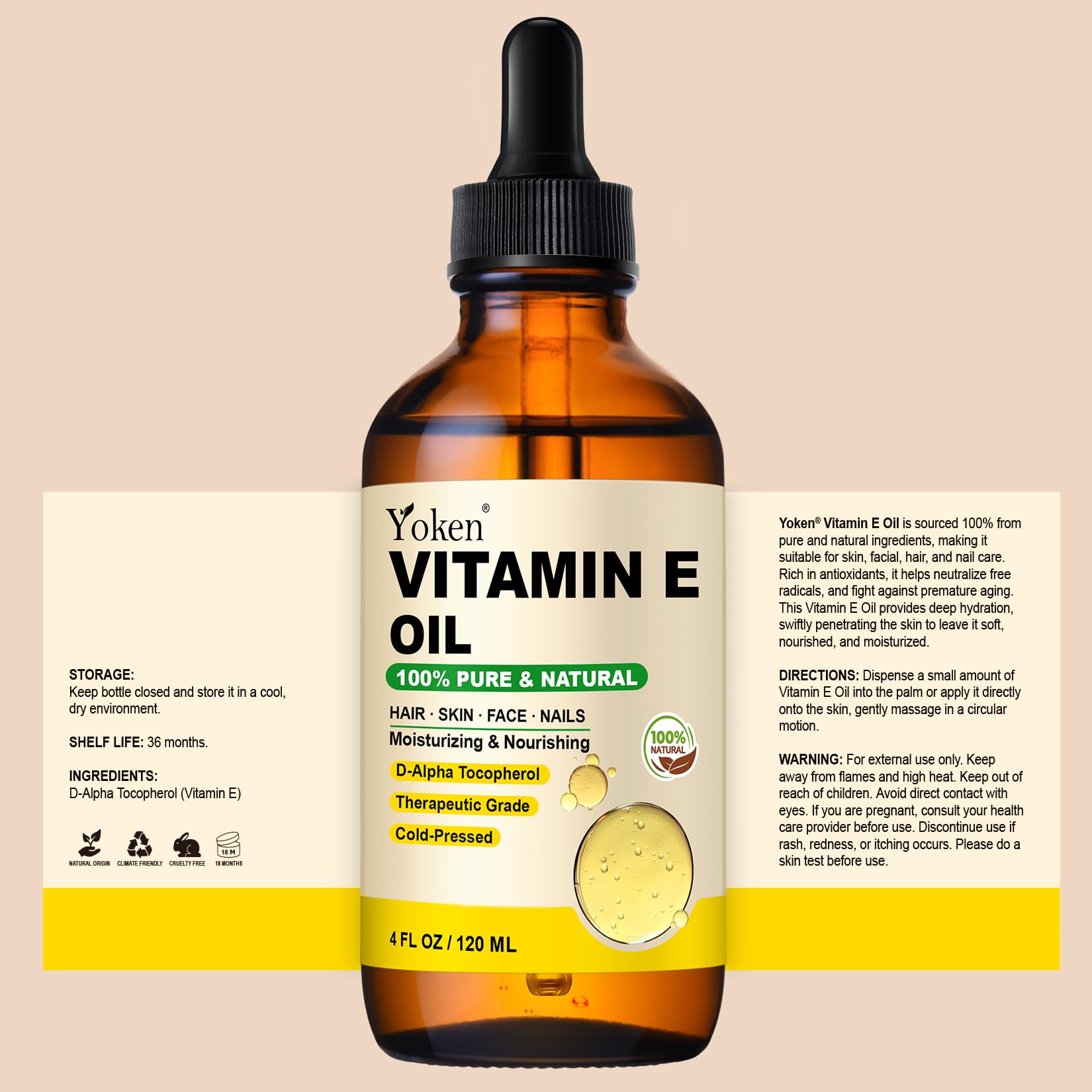 Test patch recommandé avant usage complet avec Yoken Vitamine E.