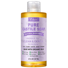 Savon Yoken Lavande en bouteille 8 oz, nettoyage des mains en douceur