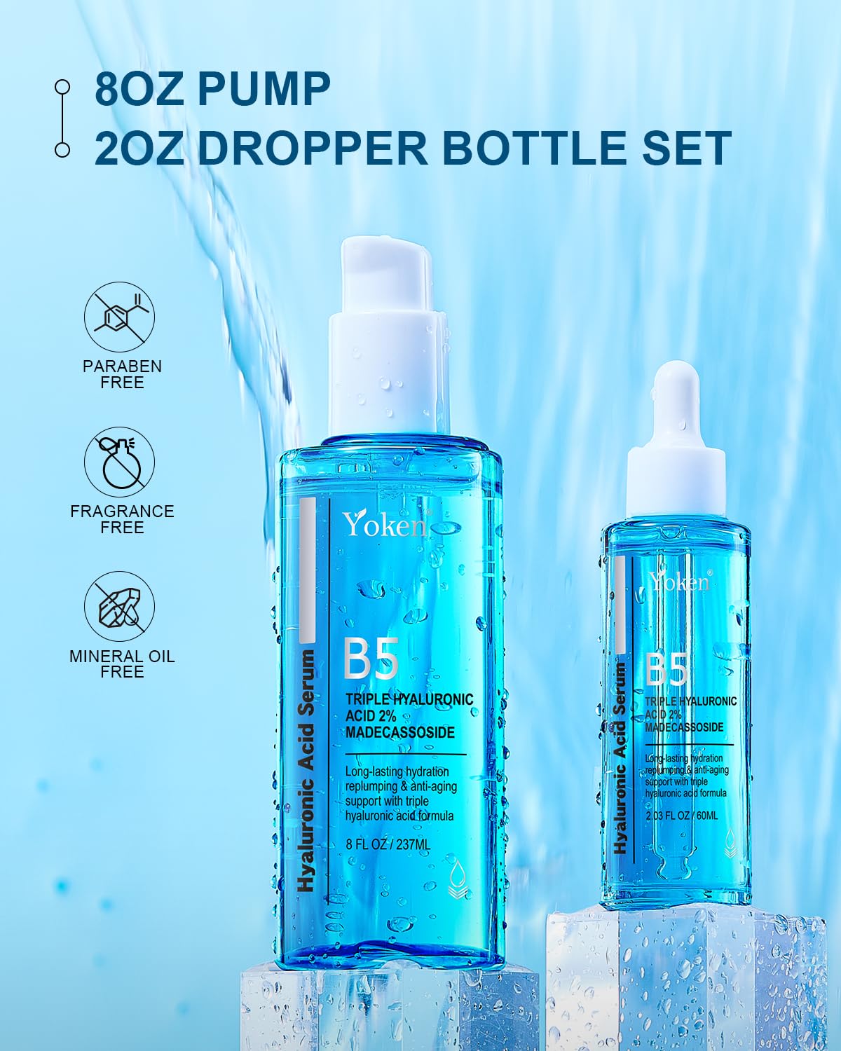 2oz dropper bottle of Yoken Serum for travel