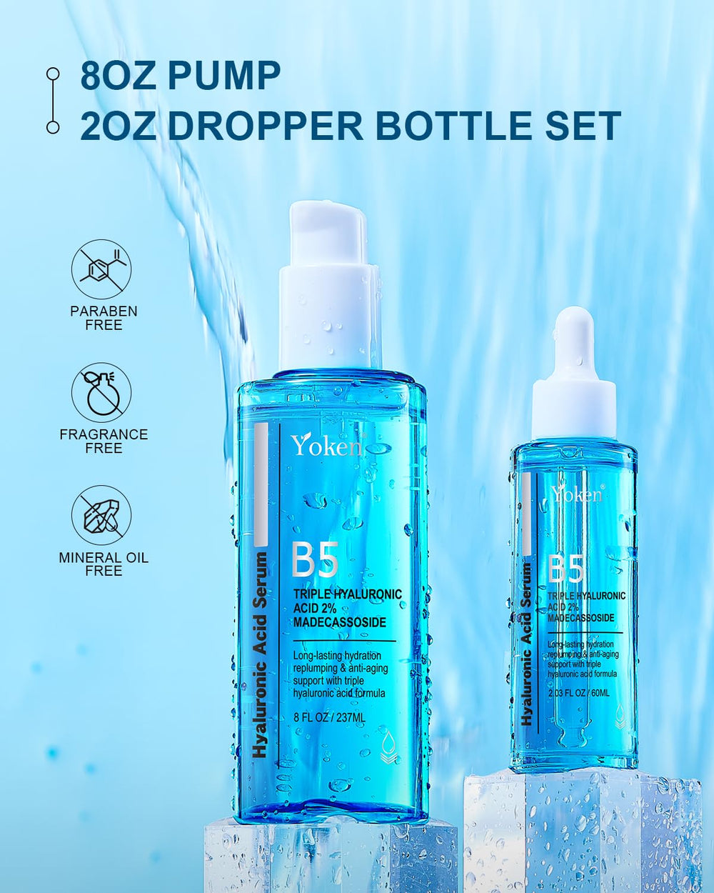 2oz dropper bottle of Yoken Serum for travel
