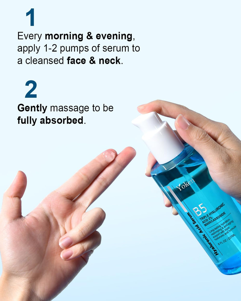 Panthenol Vitamin B5 ingredient in Yoken Serum for moisture and comfort