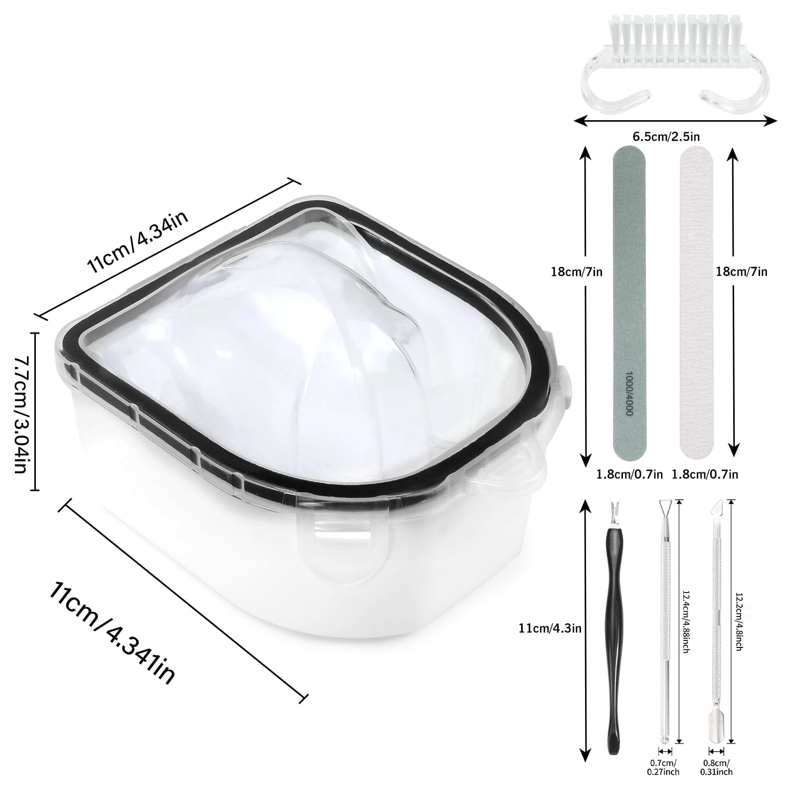 Bol ongles Yokilly, design double couche pour maintenir la chaleur durant le trempage.