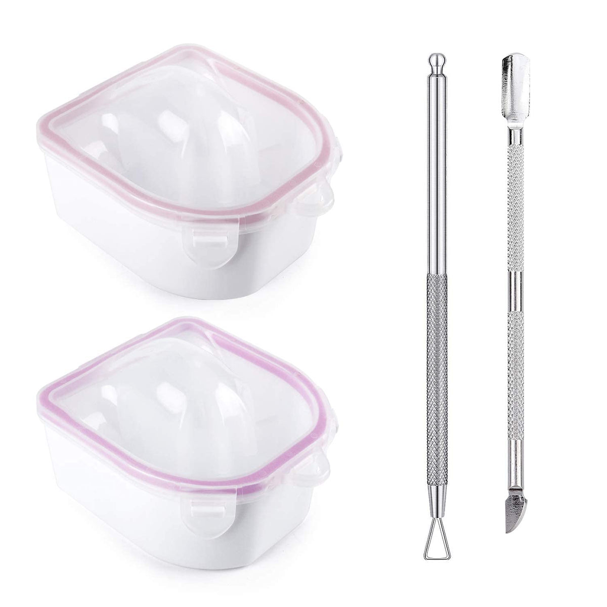 Yokilly bol trempage ongles rose facilite le retrait du vernis.