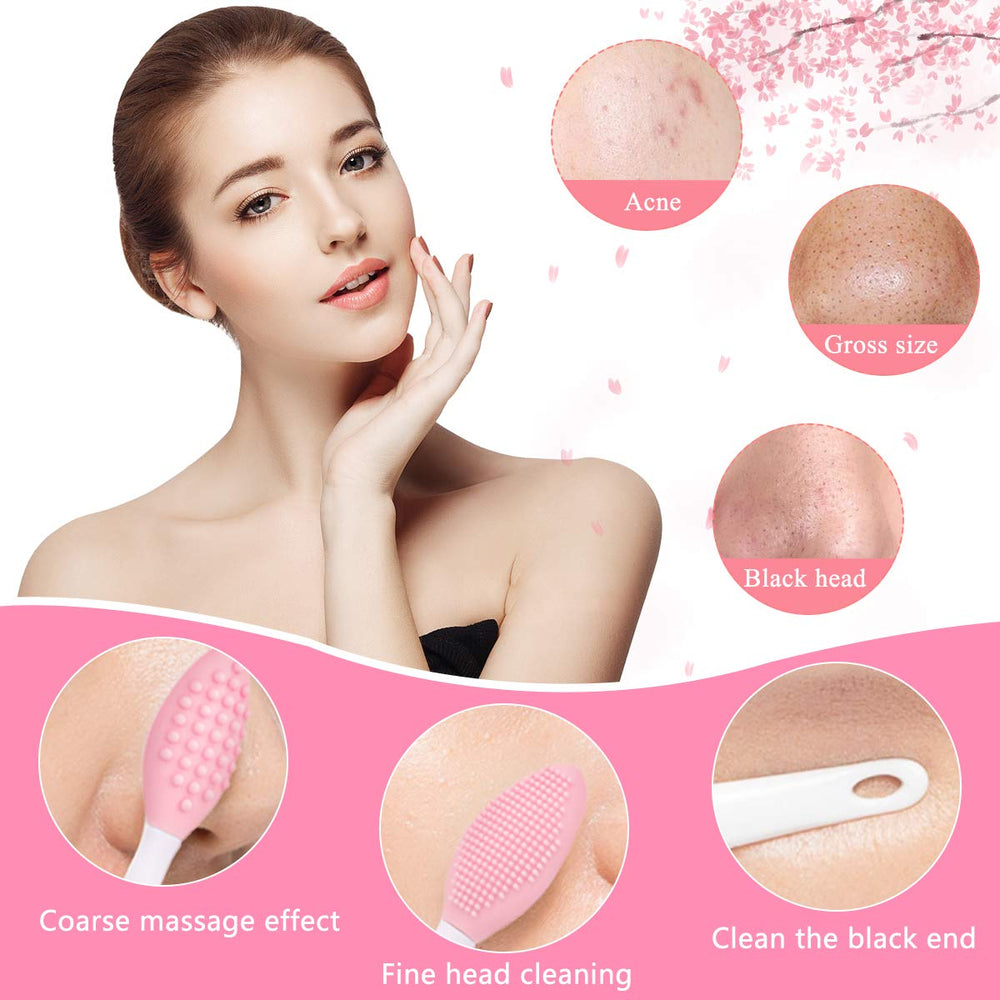 Brosse massage visage silicone Yokilly pour stimulation légère et détente.