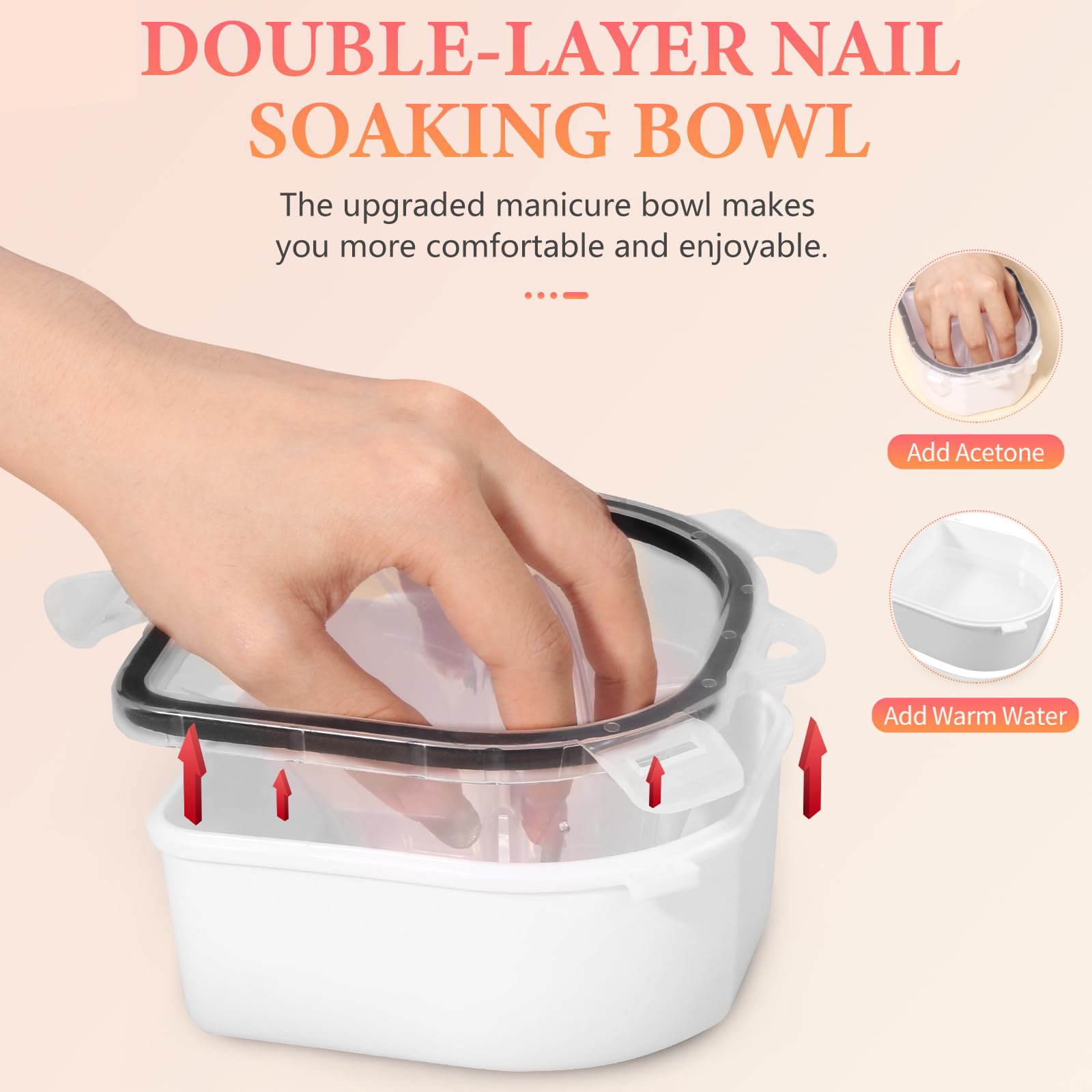 Pelle-cuticule Yokilly en action, aide à retirer le vernis gel sans abîmer la peau.