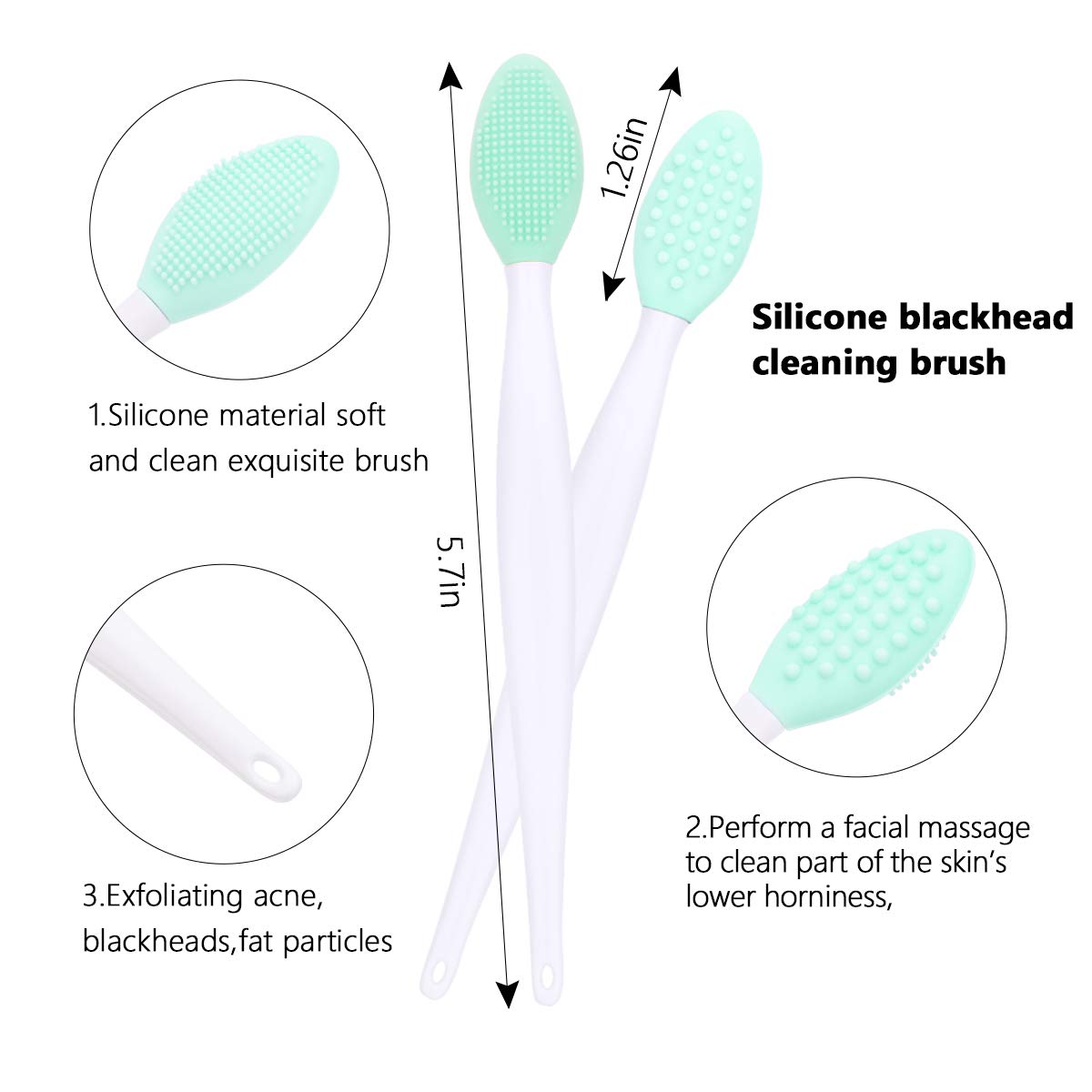 Brosse silicone Yokilly pour nettoyage rapide sans déformation.