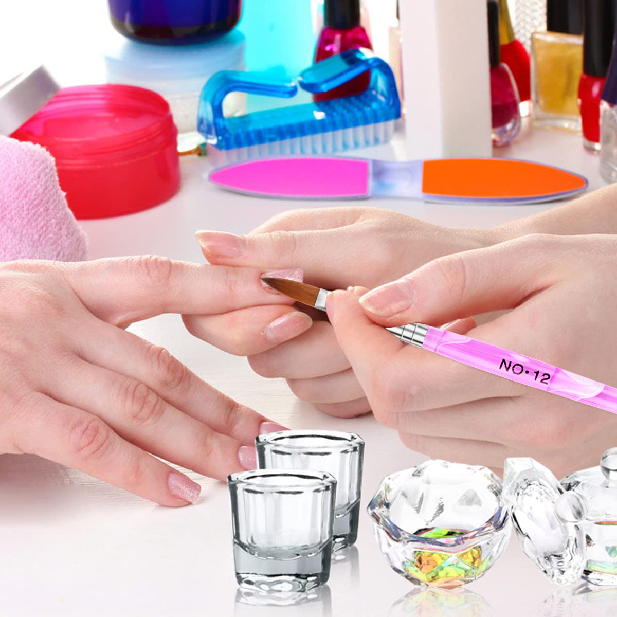 Outils en verre Yokilly pour nail art, durables et faciles à nettoyer.