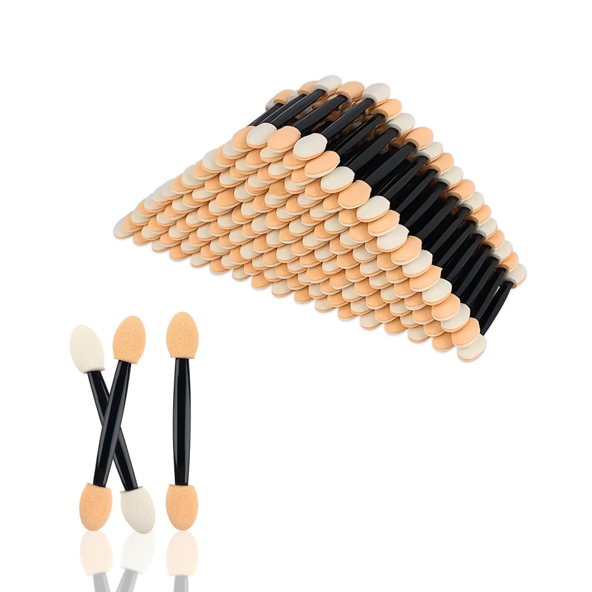 YOLCAR applicateur ombre à paupières avec poignee plastique, pratique et précis pour application ciblée.