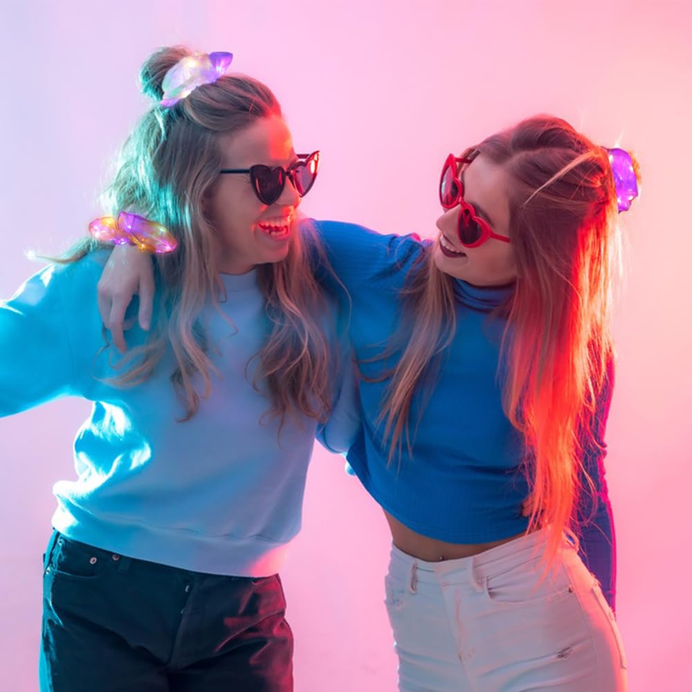 Chouchou LED Yomwig, mode lumineux 3 pour fête.