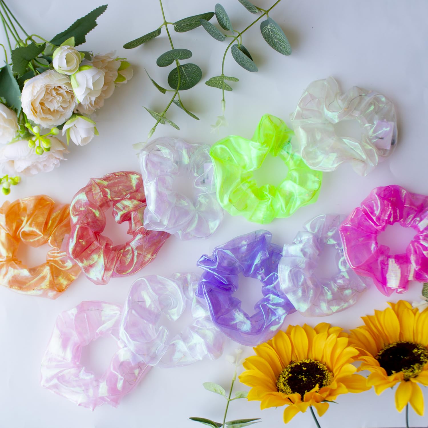 Chouchou LED Yomwig avec paillettes lumineuses pour ambiance.