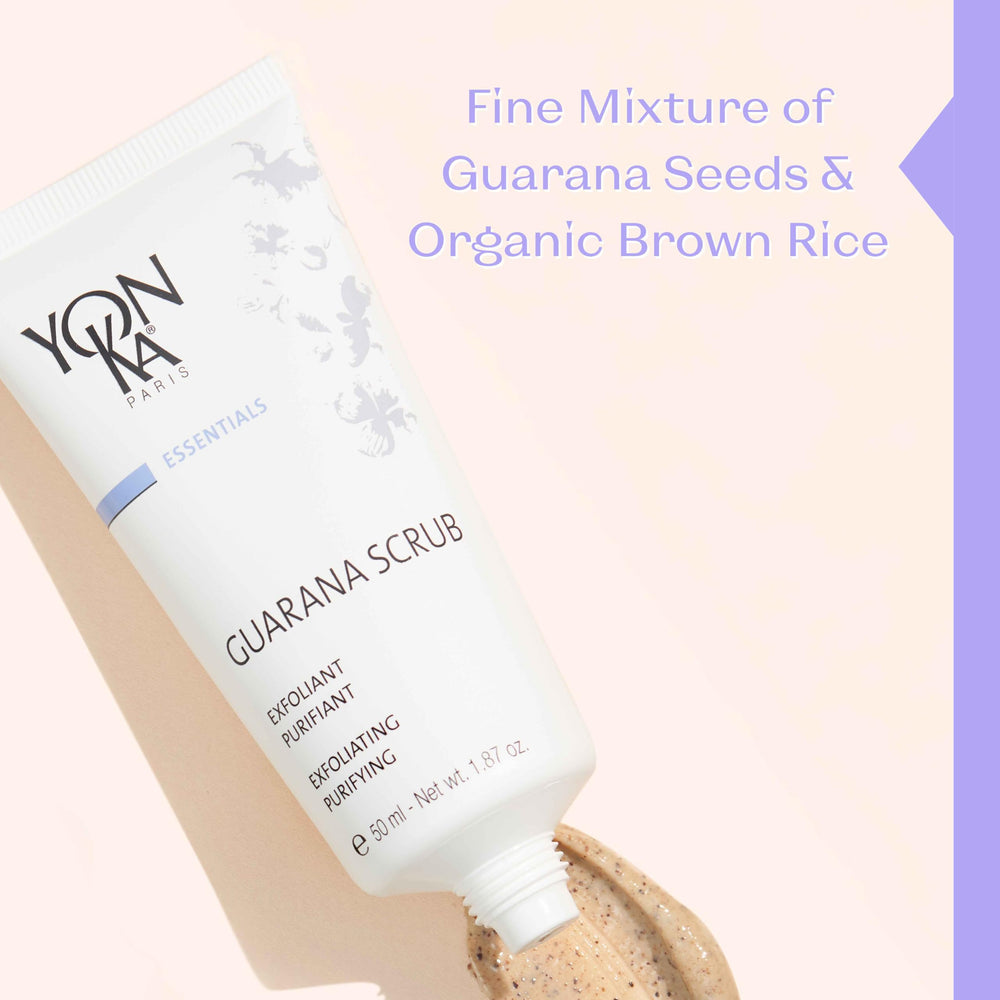 Rituel spa à domicile avec Yon-Ka Guarana Scrub.