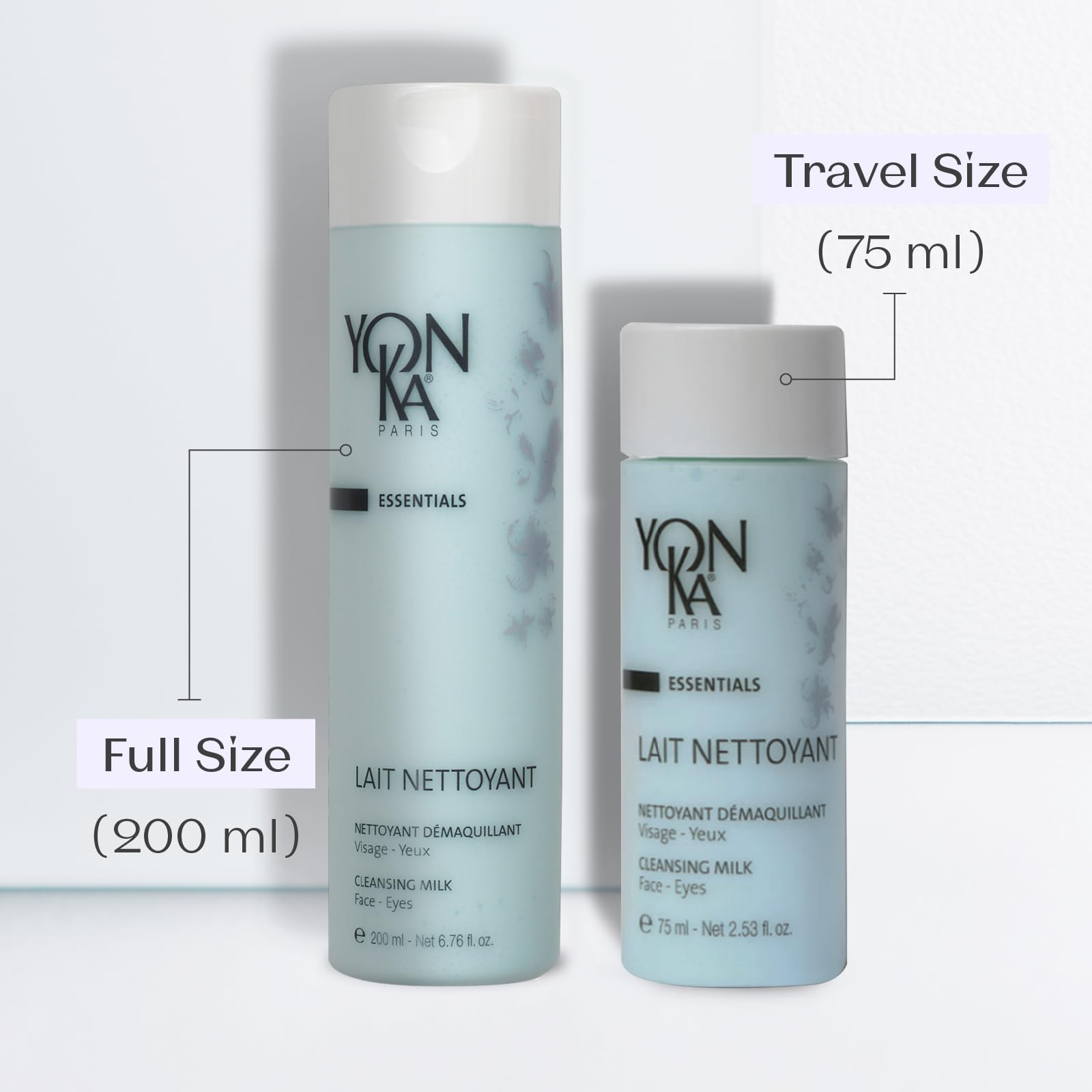 Utilisation visage et yeux sans irritation avec Yon-Ka Lait Nettoyant.