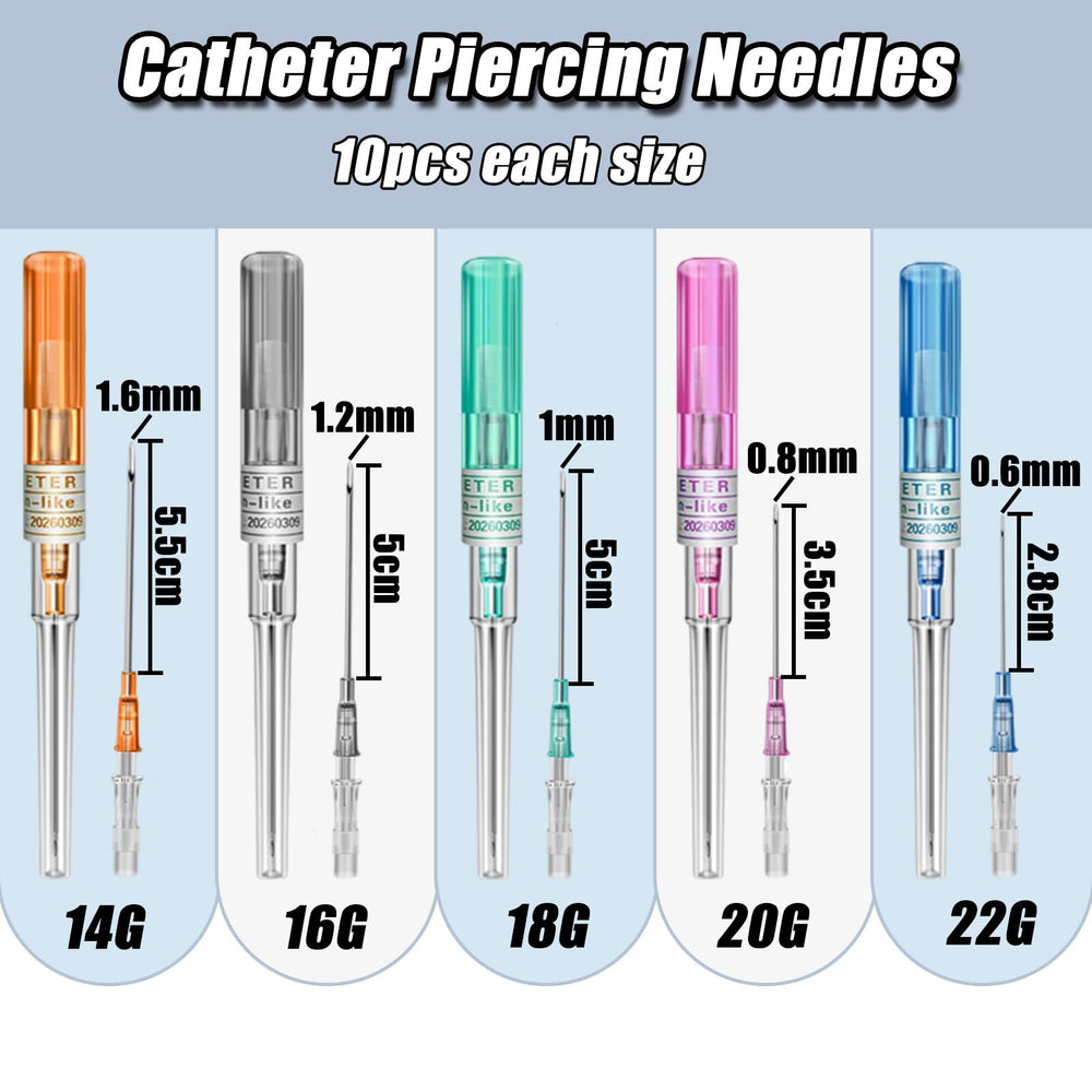 Aiguilles 14G-22G YONGDA, précision et polyvalence pour différents piercings.