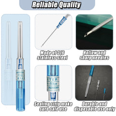 Aiguilles YONGDA en acier inox 316L, durables et lisses pour une insertion contrôlée.