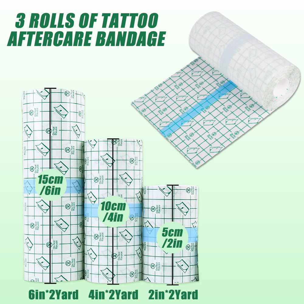 Bande YONGDA tatouage, seconde peau 6 pouces, protection durable sur les zones courbes.