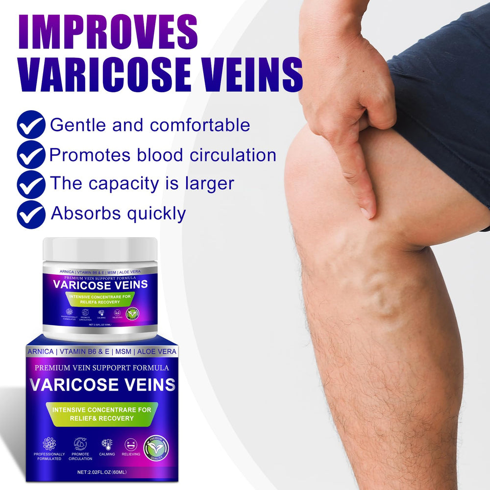 Texture légère de la crème Yongsenina Varices, hydratation efficace.